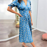 NORIA | Robe Élégante à Pois – Intemporelle, Féminine et Pleine de Charme