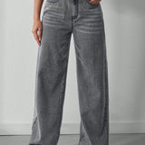 Off Duty Wide-Leg Denim Pants