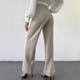 Monarch Line Pleated High-Waist Pants