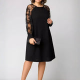 DIANE | Robe Élégante à Manches en Dentelle – Charme Intemporel et Raffinement Parisien