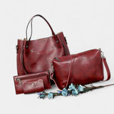 DANIELLA 4-PIECE LEATHER BAG SET