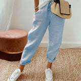 Pantalon En Lin Anti-Transpiration Décontracté & Élégant