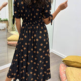 NORIA | Robe Élégante à Pois – Intemporelle, Féminine et Pleine de Charme