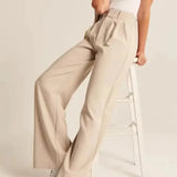 Seabourne Pleated Wide-Leg Pants