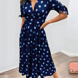 NORIA | Robe Élégante à Pois – Intemporelle, Féminine et Pleine de Charme