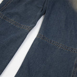 Rebel Shred Contrast Fringe Jeans