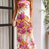 Thesa - Sleeveless satin dress