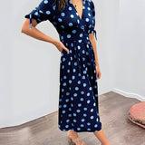 NORIA | Robe Élégante à Pois – Intemporelle, Féminine et Pleine de Charme