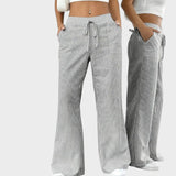 Kira | Comfortable Wide Trousers with Elegant Details