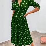 NORIA | Robe Élégante à Pois – Intemporelle, Féminine et Pleine de Charme