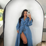 Presley Denim Trench Coat