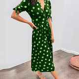 NORIA | Robe Élégante à Pois – Intemporelle, Féminine et Pleine de Charme