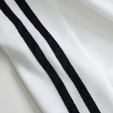 Contrast Bow Wide-Leg Pants