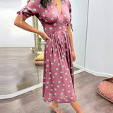 NORIA | Robe Élégante à Pois – Intemporelle, Féminine et Pleine de Charme