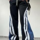 Striped Patchwork Joggers
