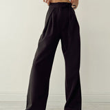 Elodie Relaxed Tie-Waist Trousers