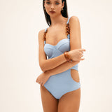 Azure Tide One-Piece Swimsuit