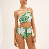 Tropical Breeze One-Shoulder Bikini