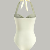 Soleil Halter Cutout Swimsuit