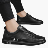 Men's lace-up baskets with flat sole