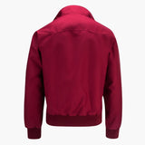 Men's Bomber Jacket with Ribbed Hem