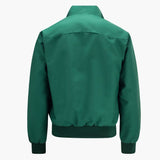 Men's Bomber Jacket with Ribbed Hem