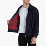 Men's Bomber Jacket with Ribbed Hem
