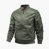 Men's bomber jacket with pocket on sleeve