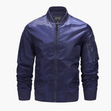 Men's bomber jacket with pocket on sleeve
