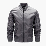 Men's bomber jacket with pocket on sleeve