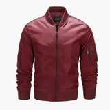 Men's bomber jacket with pocket on sleeve