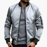 Men's bomber jacket with zippered pocket