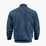 Men's bomber jacket with ribbed cuffs
