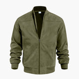 Men's bomber jacket with ribbed cuffs