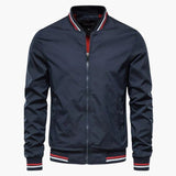Classic men's bomber jacket with ribbed finishes