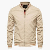 Classic men's bomber jacket with ribbed finishes