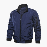 Men's Bomber Jacket with Zipper Closure