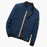 Men's Bomber Jacket with Zipper Closure