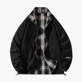 Retro Unisex Bomber with Zipper Closure