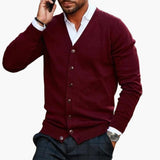 V-Neck Cardigan For Men with Buttons