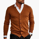 V-Neck Cardigan For Men with Buttons