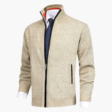 Men's jacket with stand-up collar