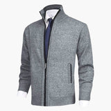 Men's jacket with stand-up collar