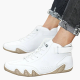 Unisex Lace-Up Shoes with Rubber Pattern Sole