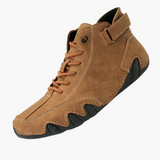 Unisex Lace-Up Shoes with Rubber Pattern Sole