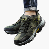 Men's Hiking Shoes with Laces and Reinforced Toe