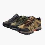 Men's Hiking Shoes with Laces and Reinforced Toe