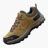 Men's Hiking Shoes with Lace-up and Mesh Panels