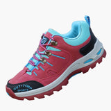 Men's Hiking Shoes with Lace-up and Mesh Panels