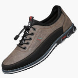 Men's Oxford shoes with laces and round toe